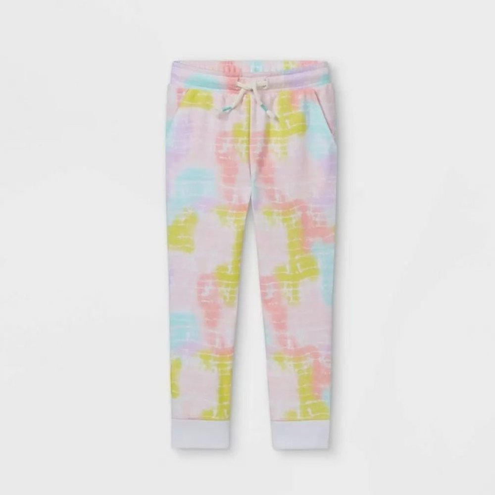 NEW! Cat & Jack Toddler Girls' French Terry Tie-Dye Jogger Pants